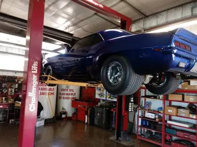 Car on Lift